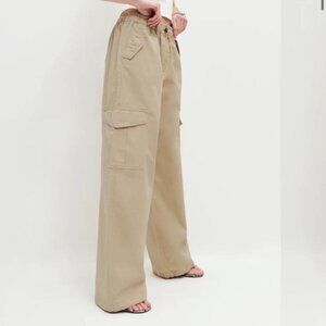Reformation Akio Wide Leg Cargo Pants